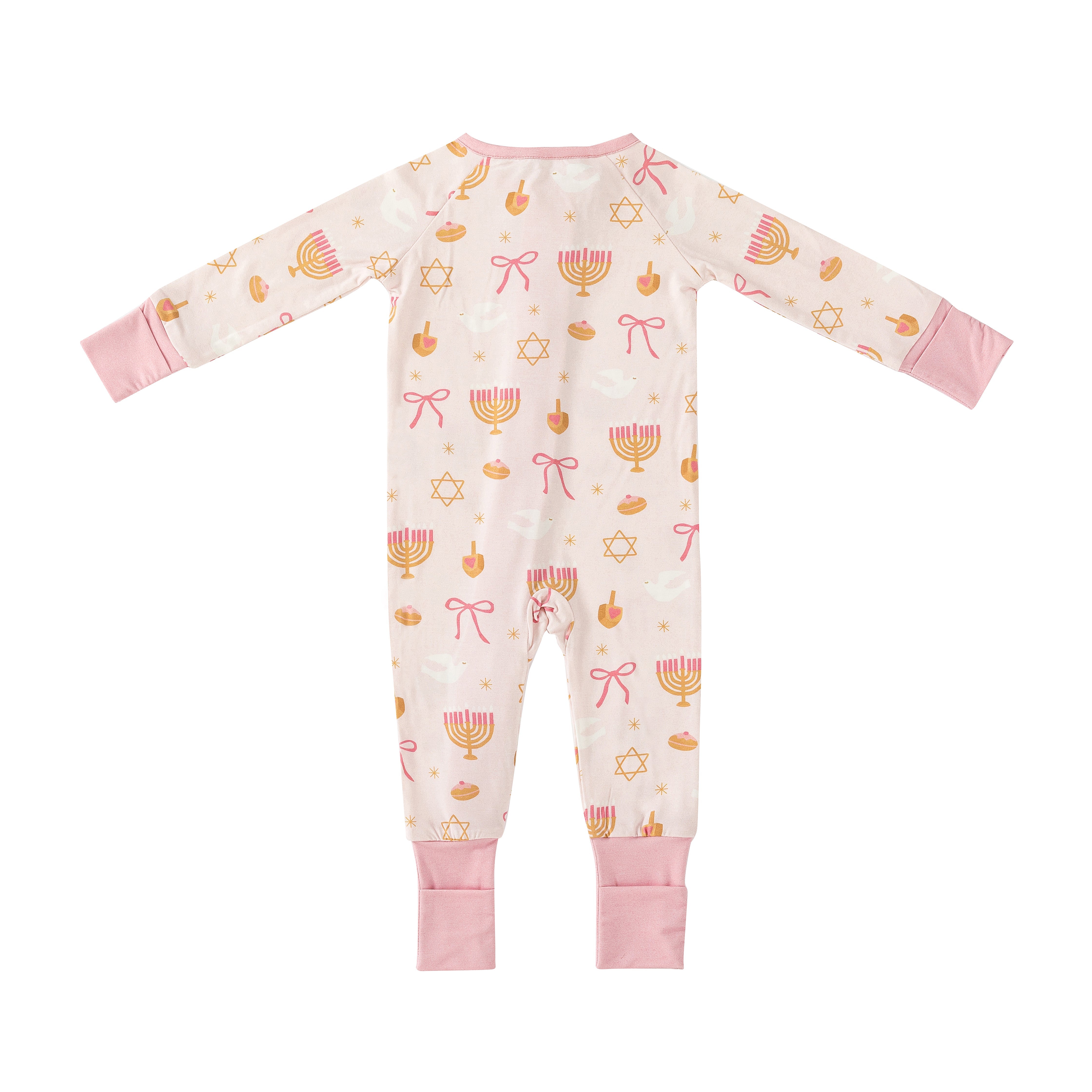 Pretty In Hanukkah (convertible Zip Footies)