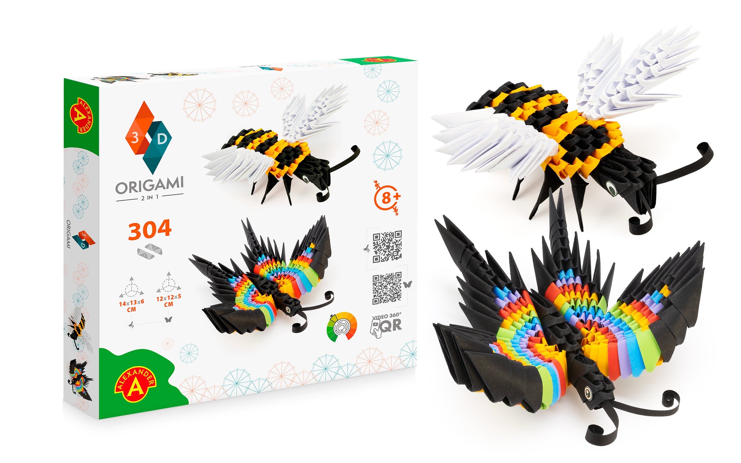 Origami 3D - Bee and Butterfly