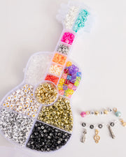 Guitar Shaped Diy Beaded Friendship Bracelet Bead Kit