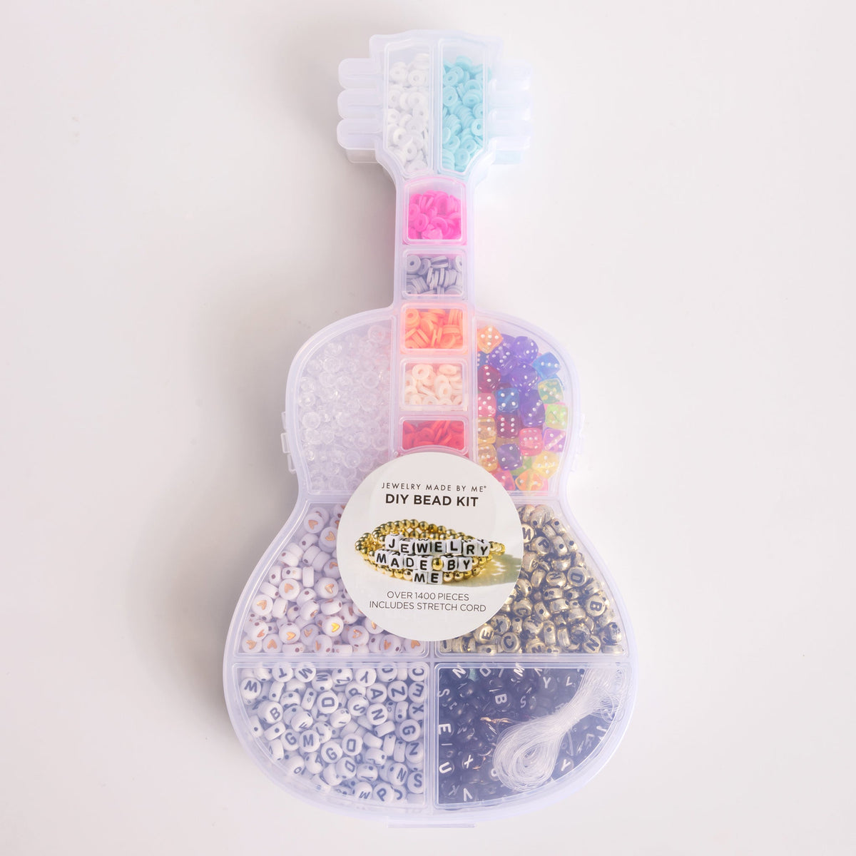 Guitar Shaped Diy Beaded Friendship Bracelet Bead Kit