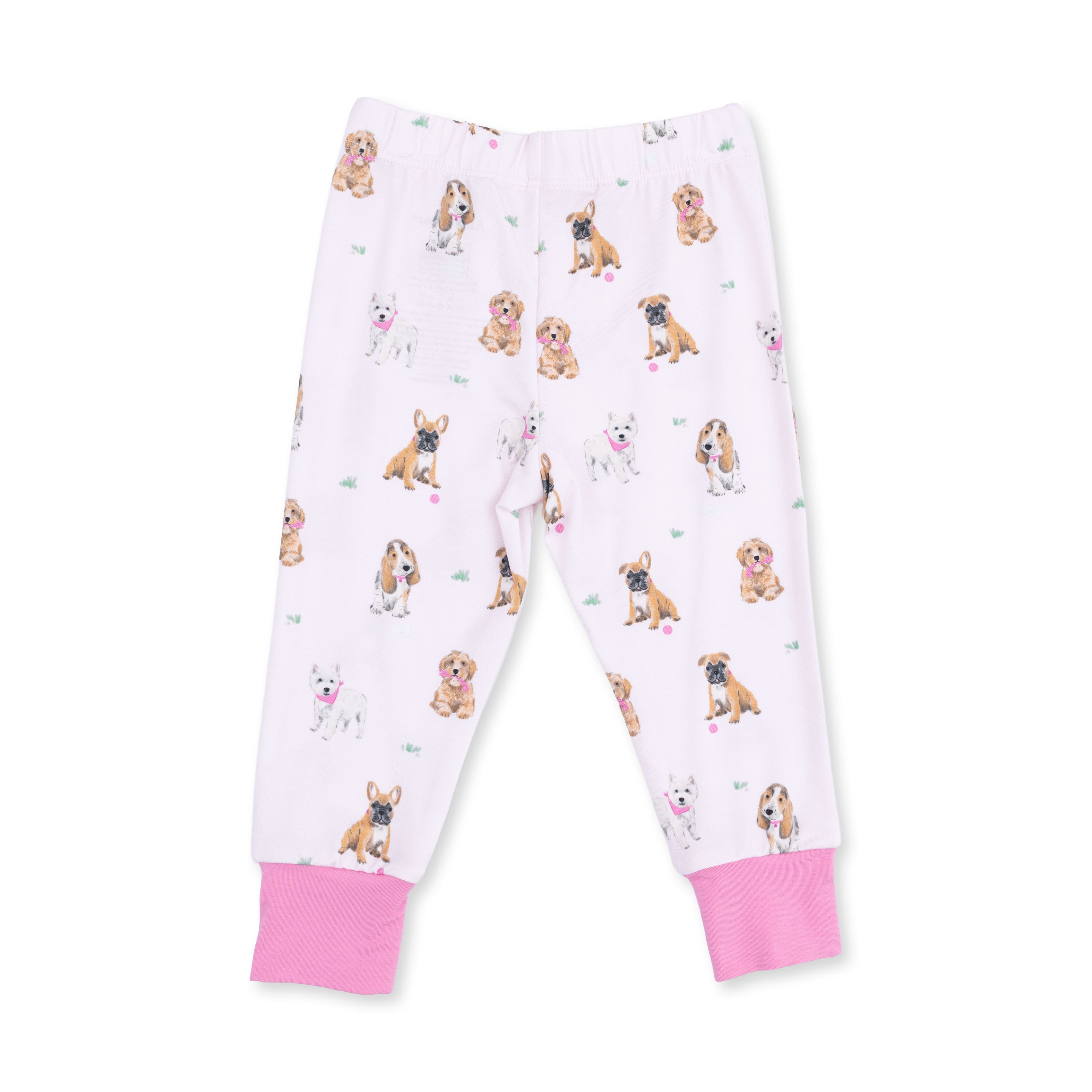 Bestie Dogs Pink - Short Sleeve Loungewear Set