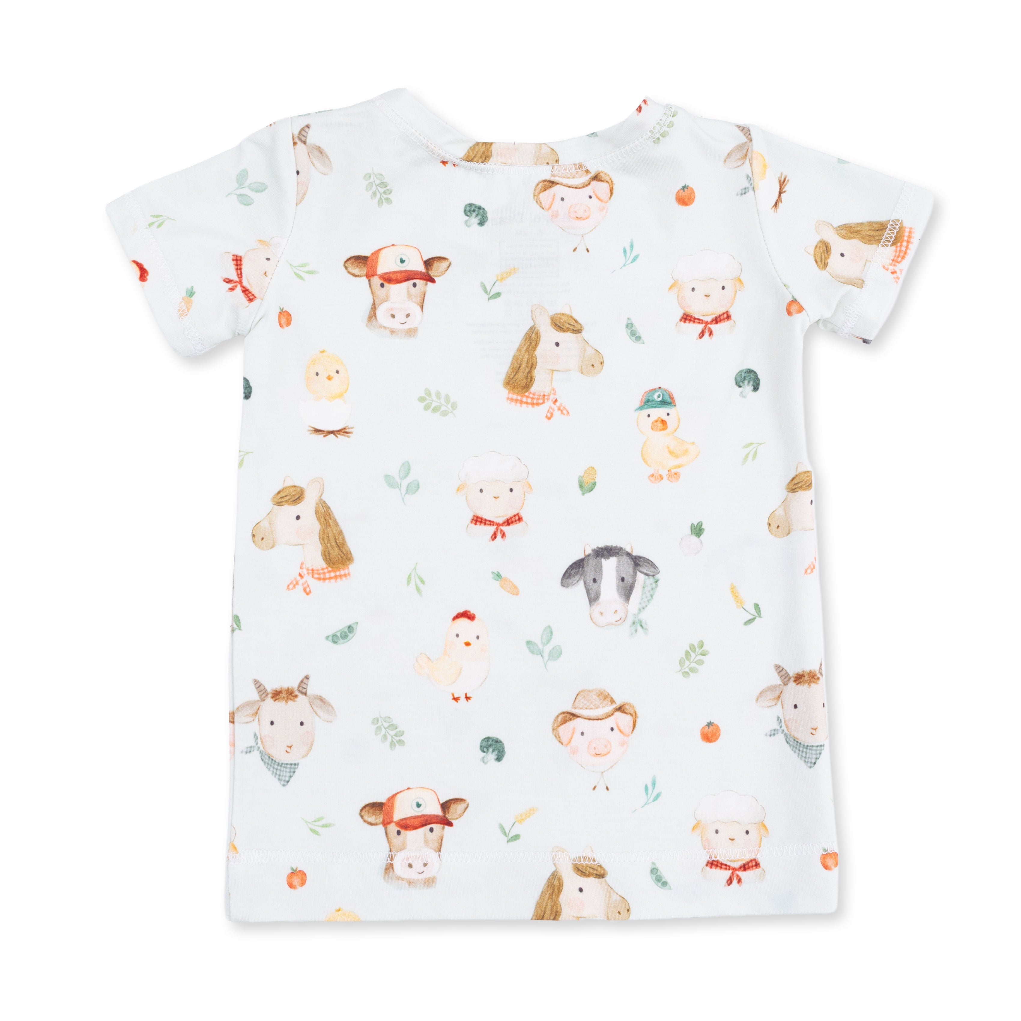 Baby Farm Faces - Short Sleeve Loungewear Set