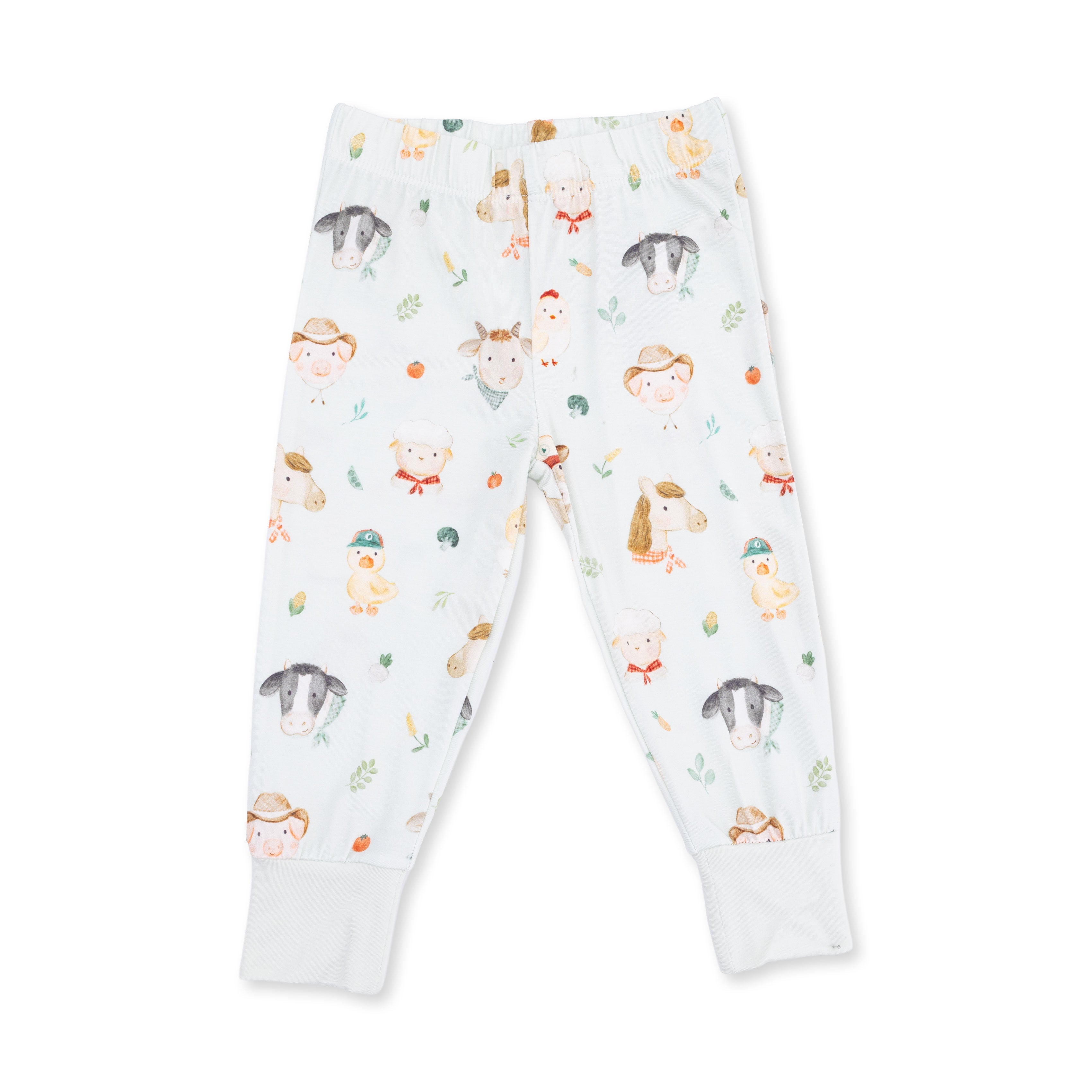 Baby Farm Faces - Short Sleeve Loungewear Set