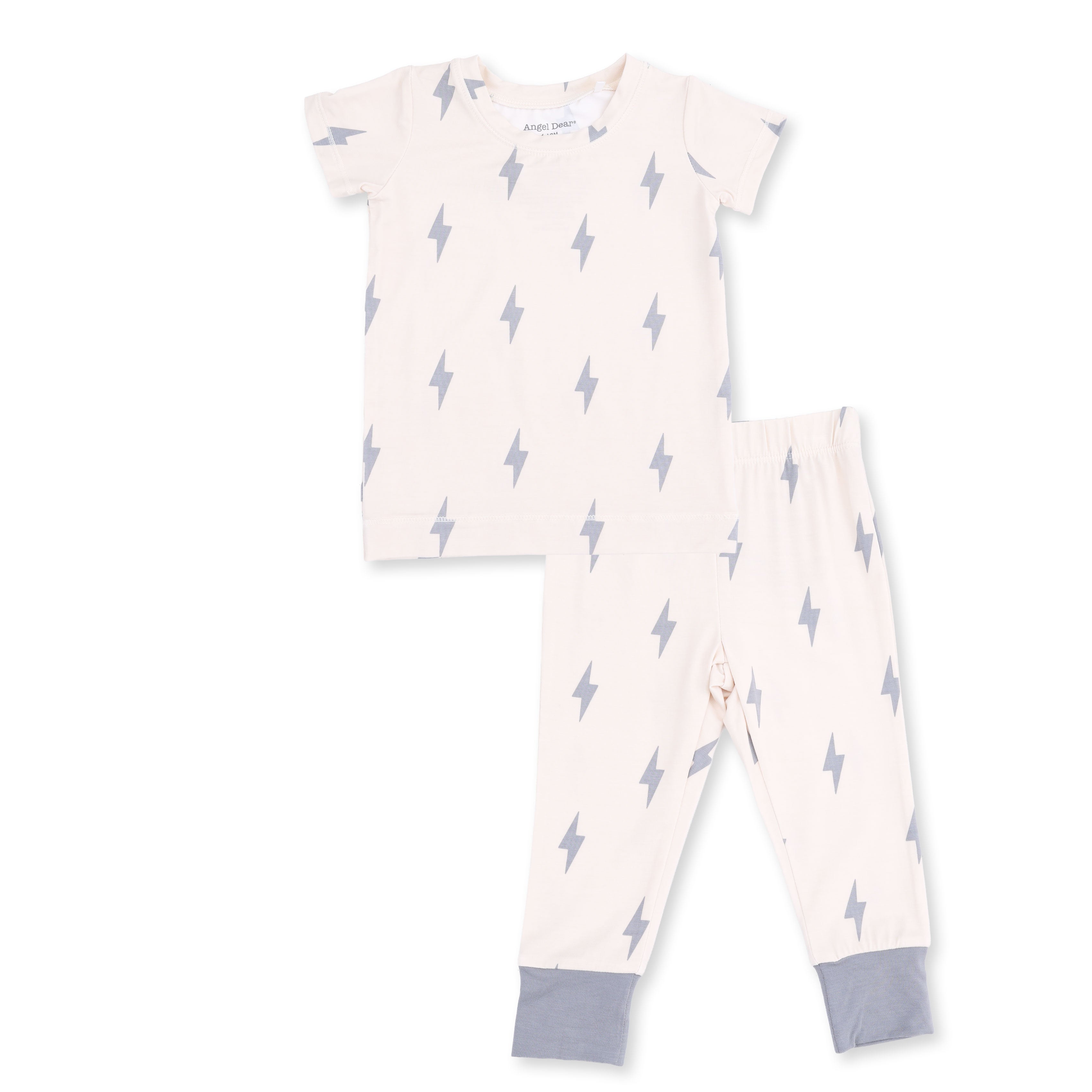 Lightning Bolt Viscose - Short Sleeve Loungewear Set