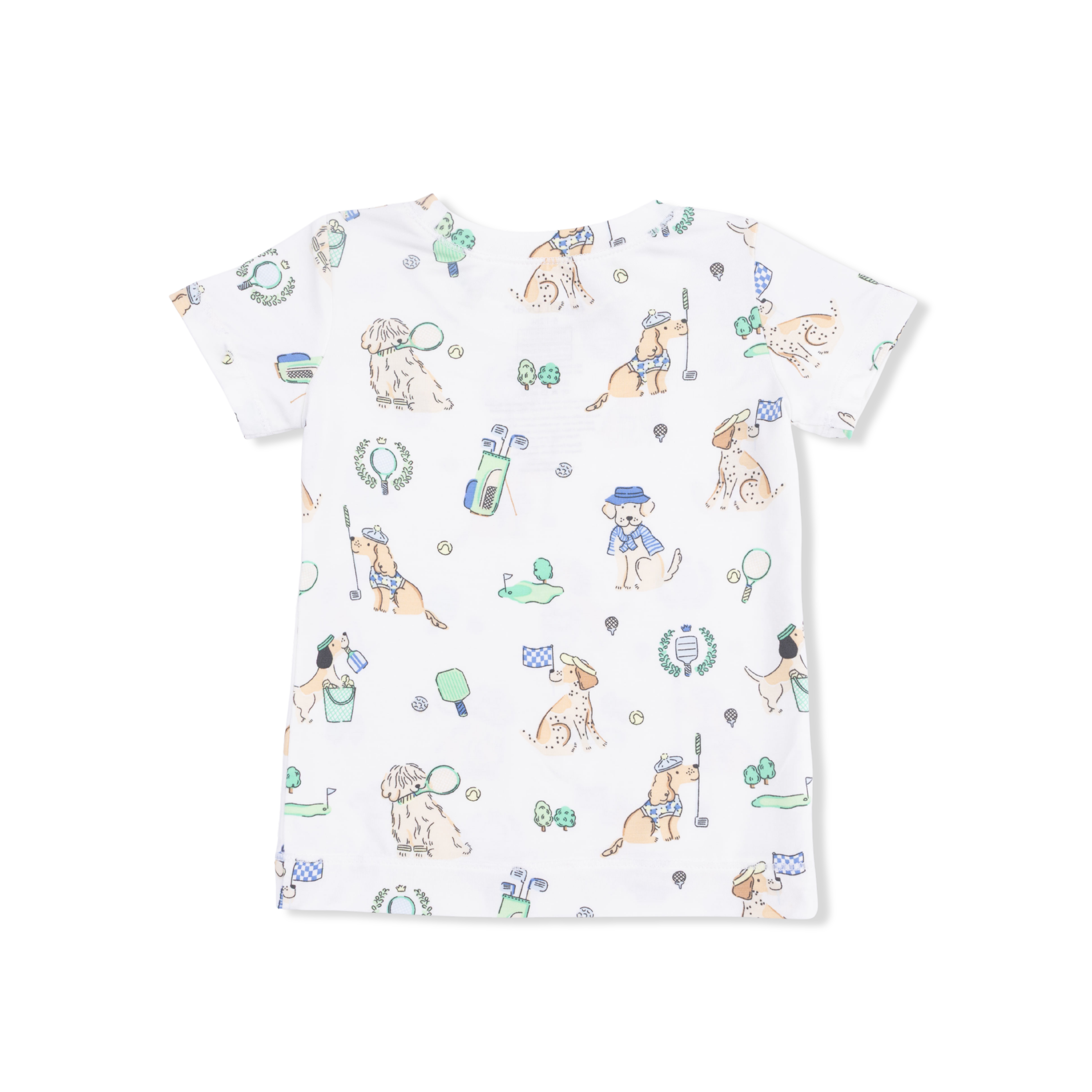 Country Club Dogs Neutral - Short Sleeve Loungewear Set