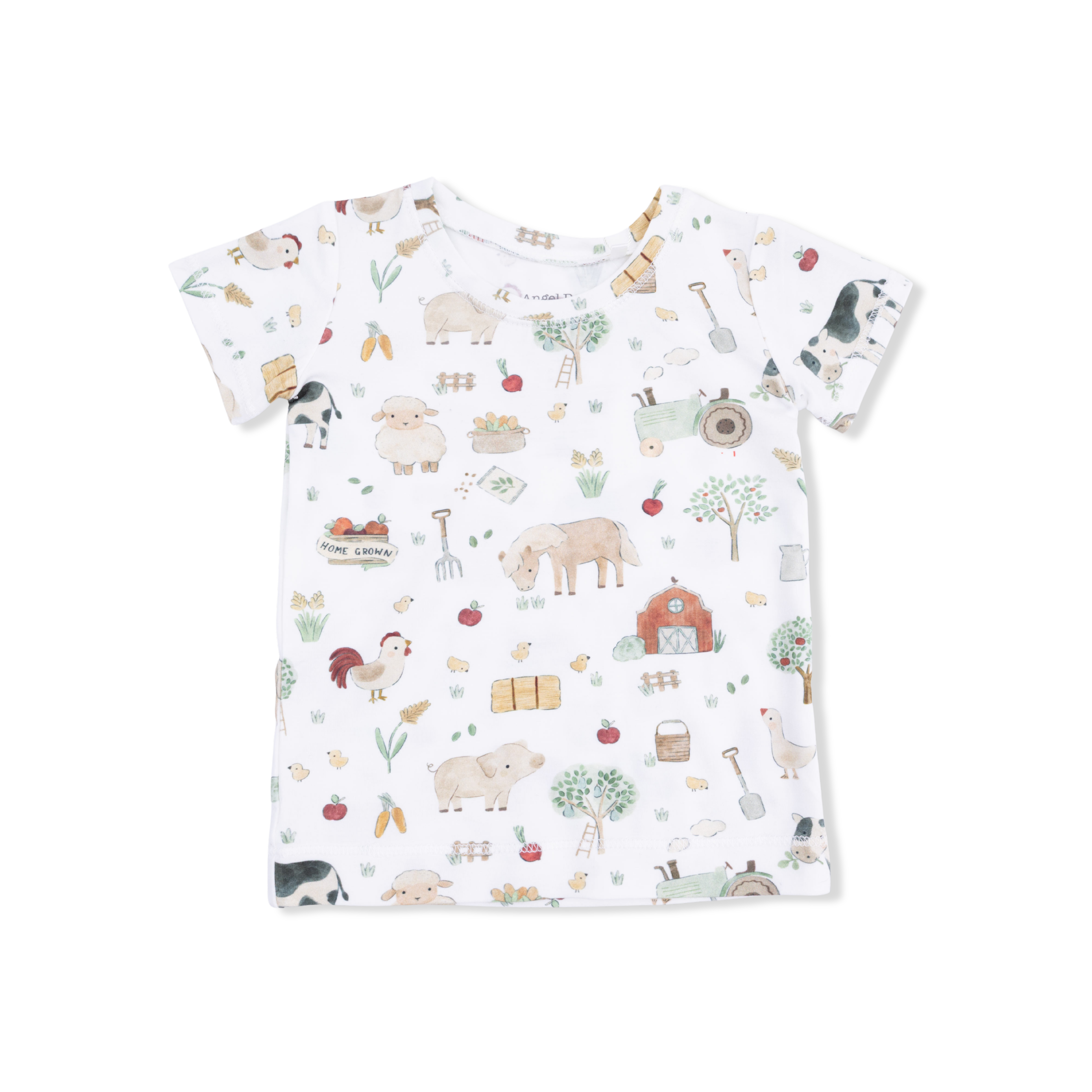 Cute Farm Animals Uni - Short Sleeve Loungewear Set
