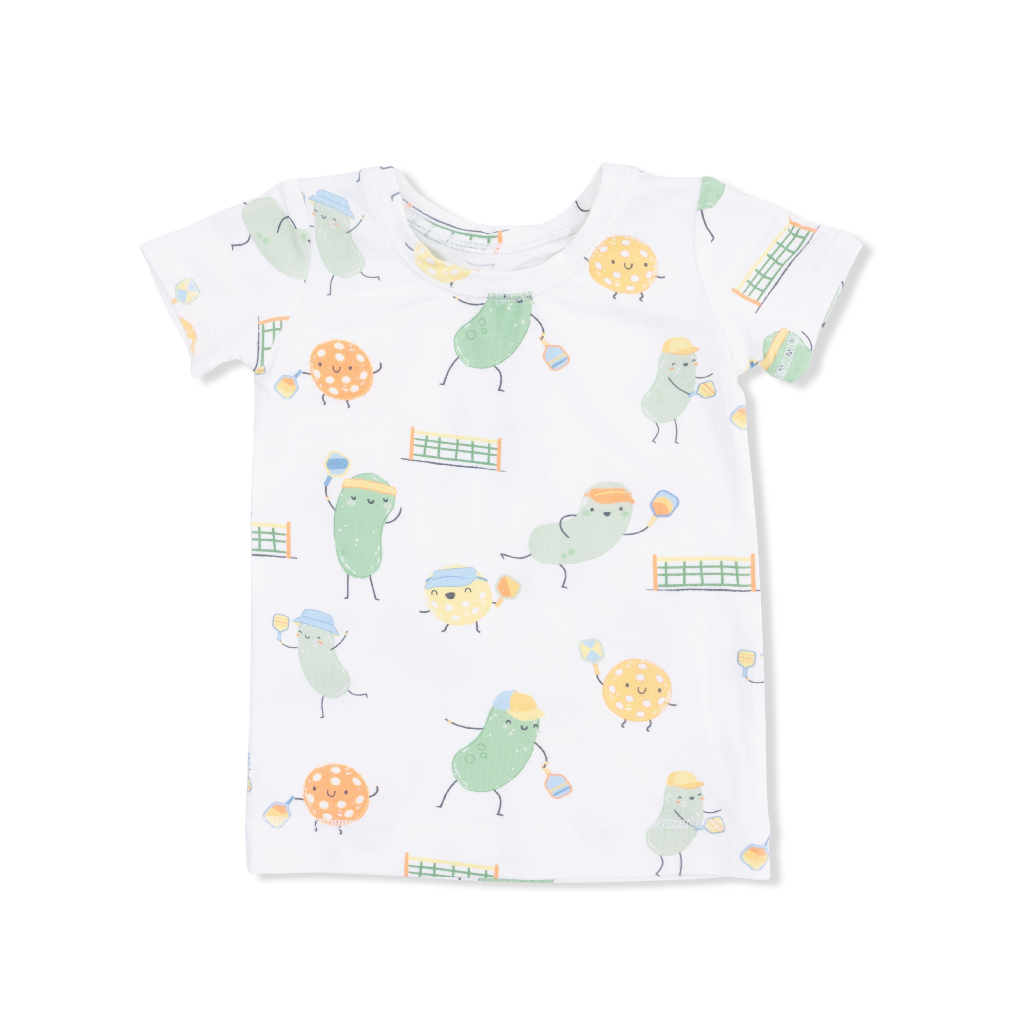 Pickles Playing Pickleball - Short Sleeve Loungewear Set