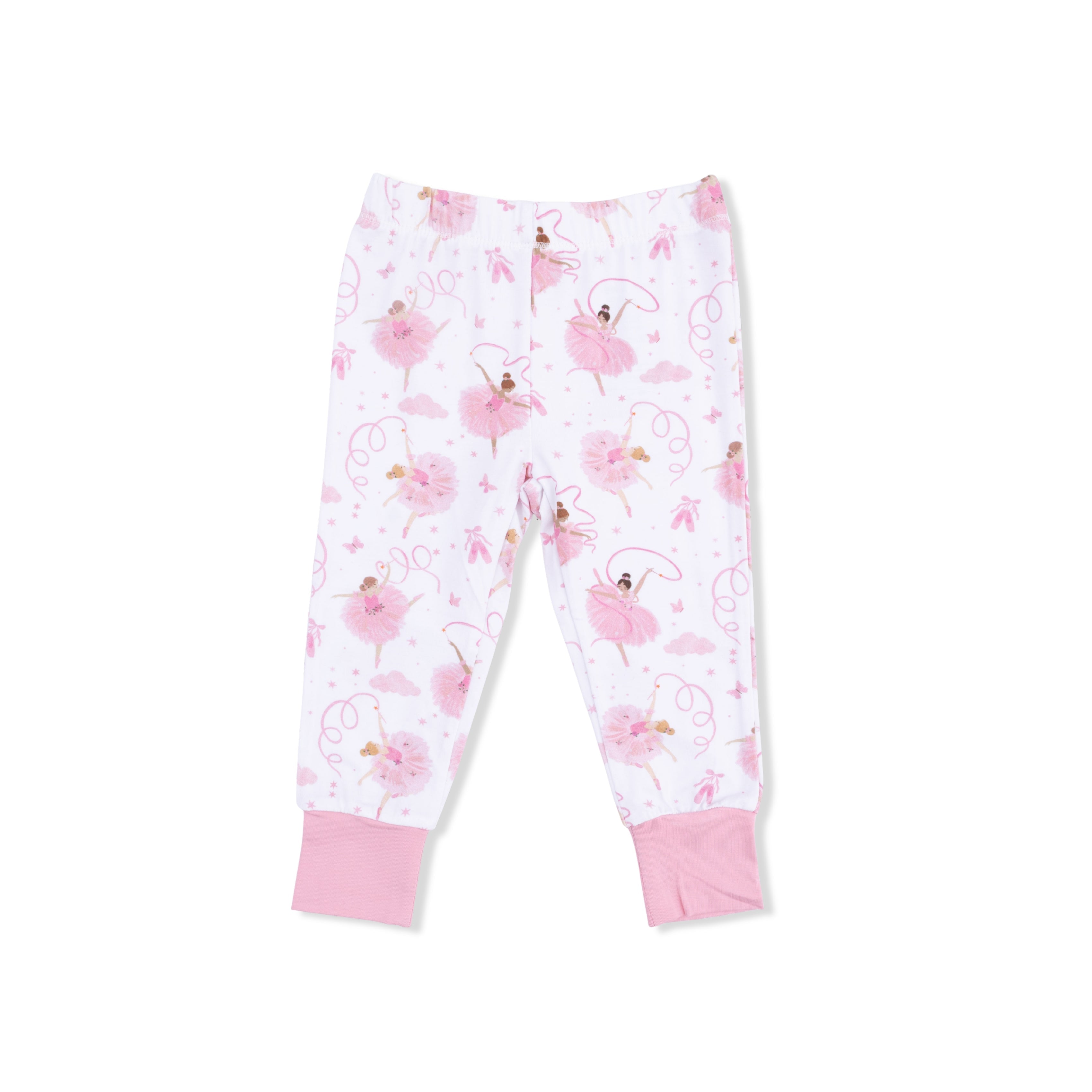 Ribbon Ballerinas - Short Sleeve Loungewear Set