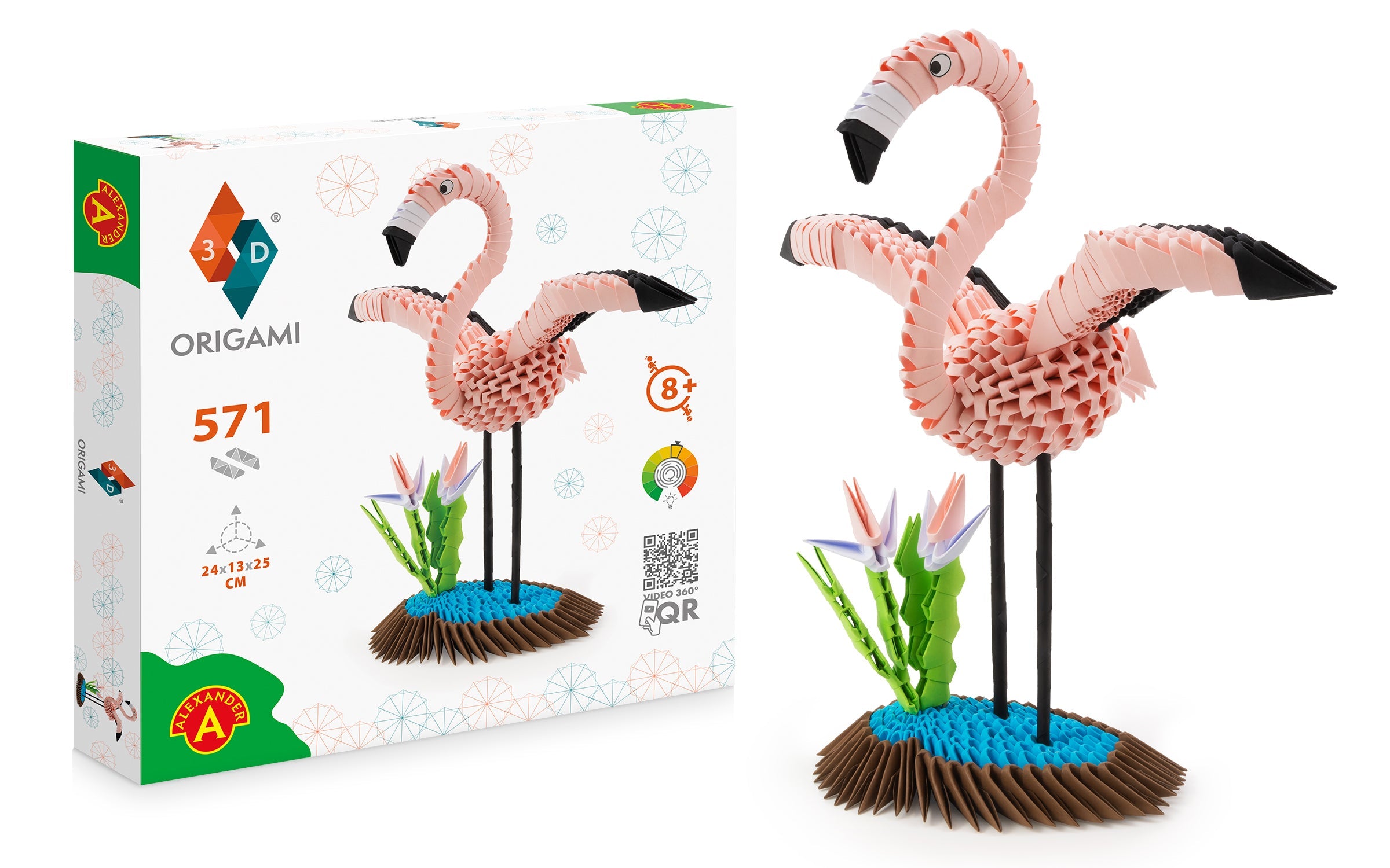 Origami 3D - Flamingo