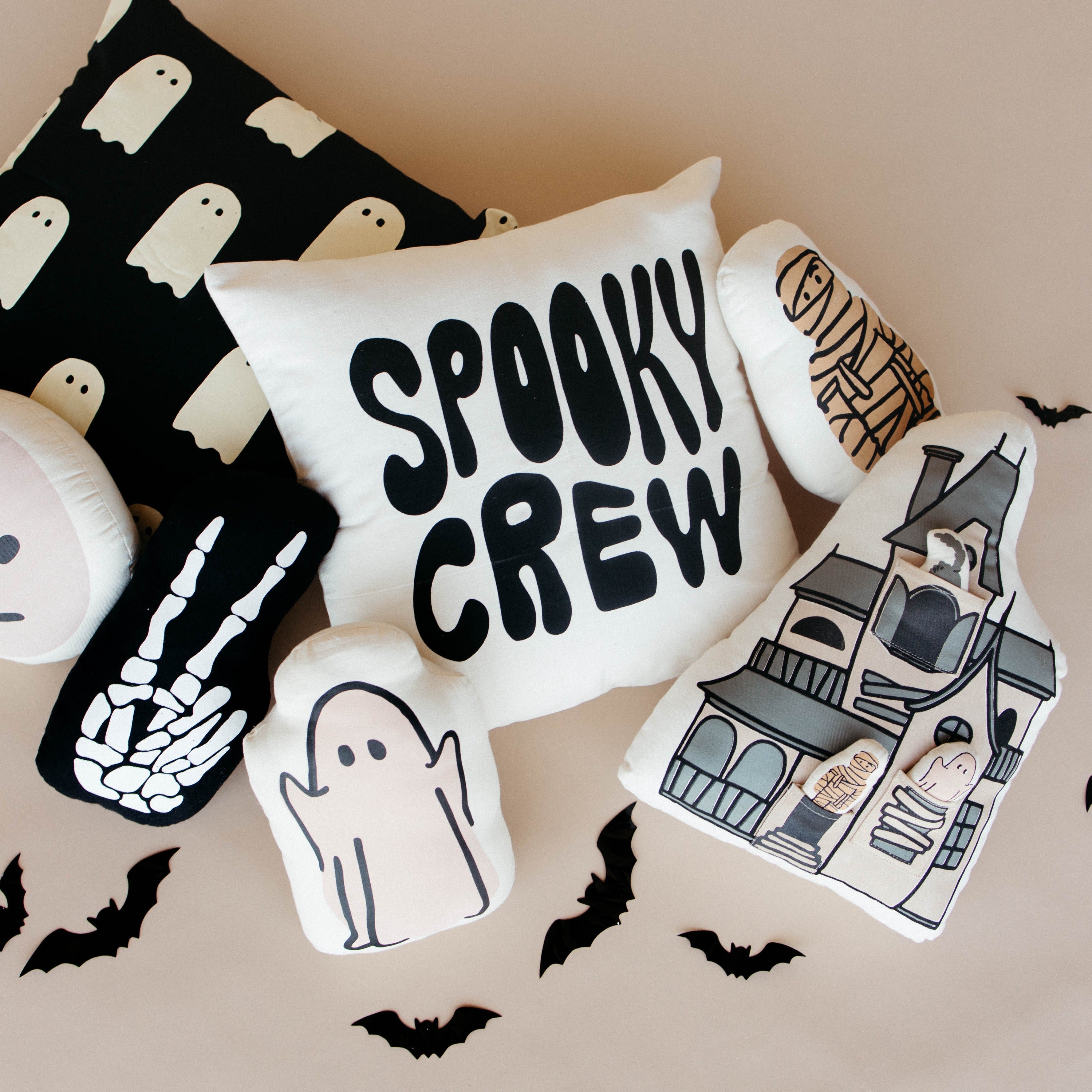 Spooky Crew Pillow Cover