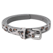 Kids Leopard Print Leather Belt, Stylish And Durable For Girls Age 4-14 Year Old