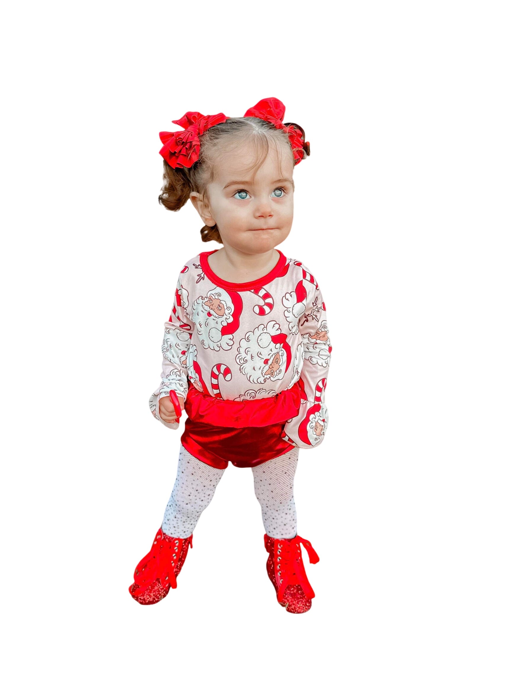 Candy Cane Santa Romper Only