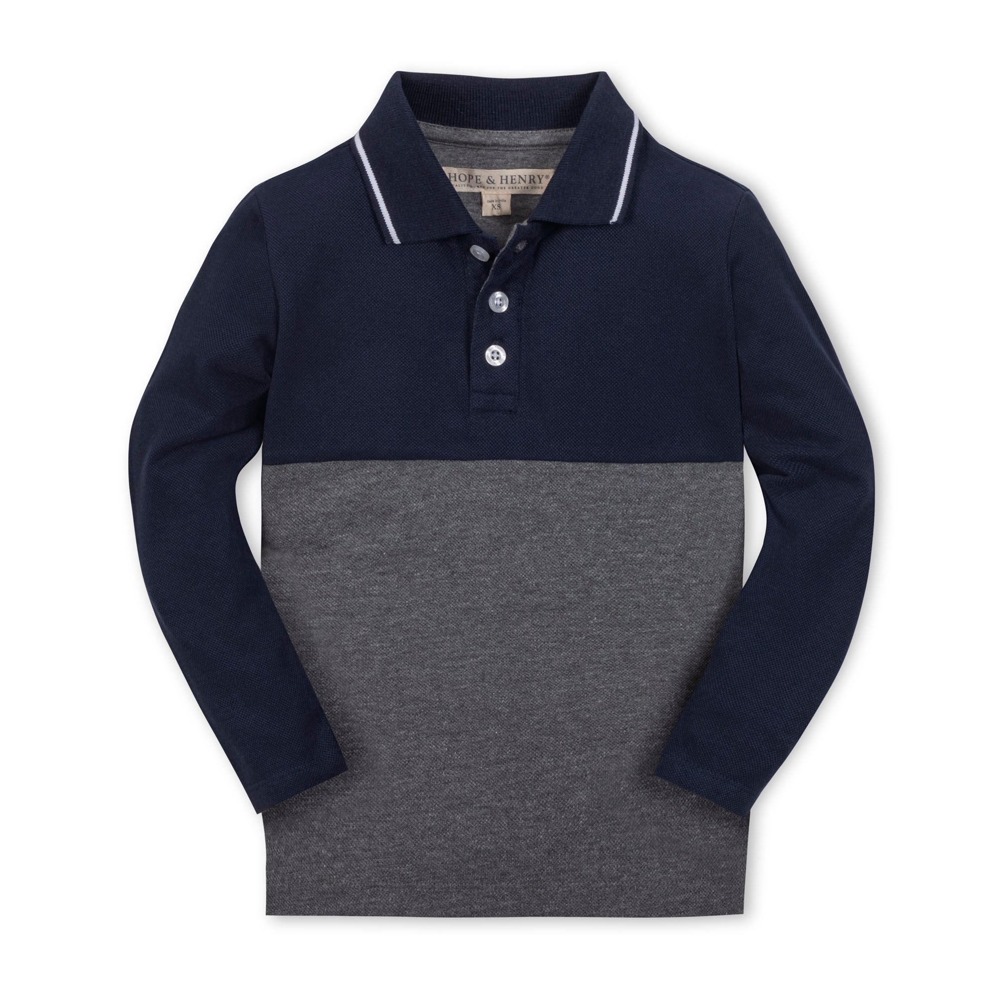 Organic Colorblock Jersey Polo