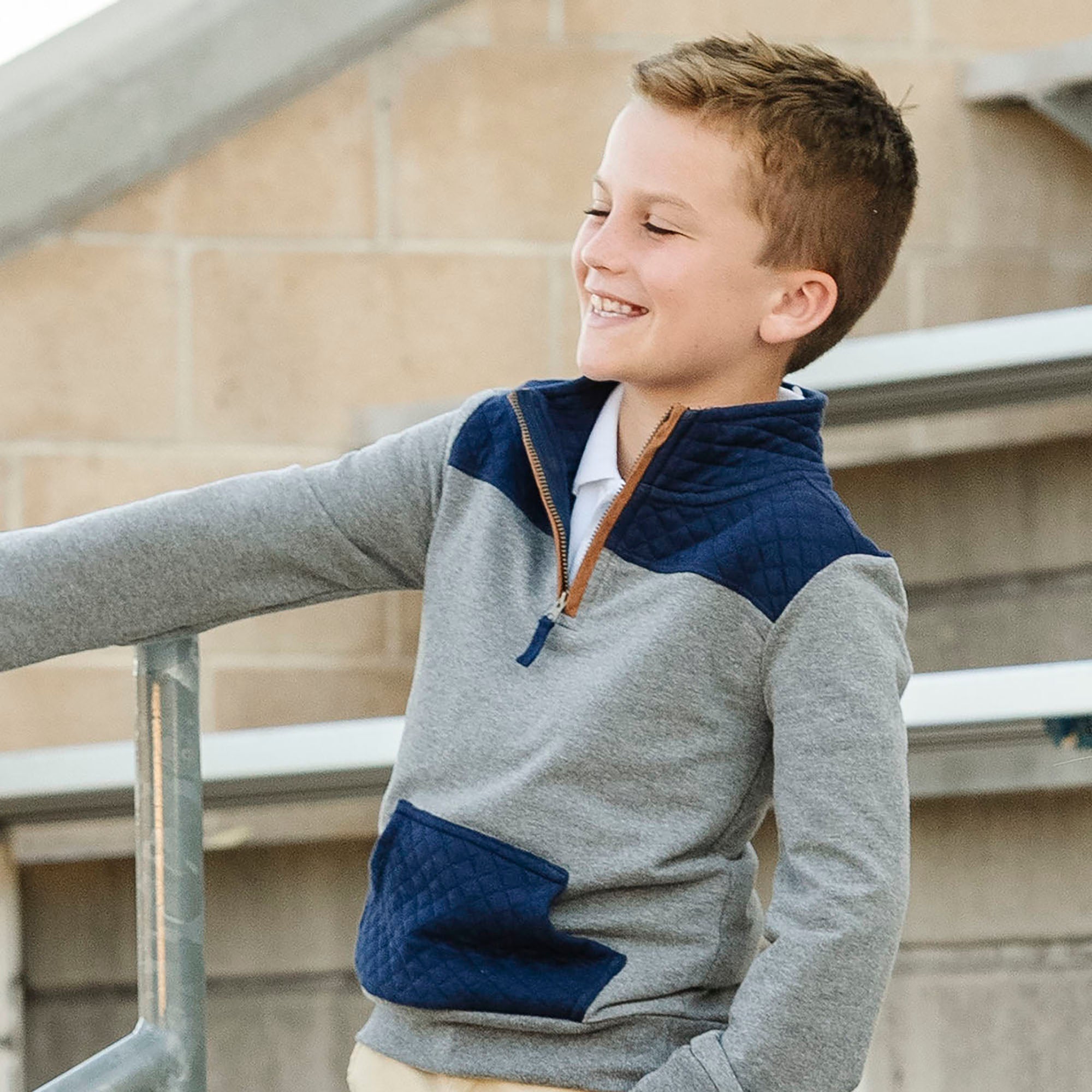 Organic French Terry Half-zip