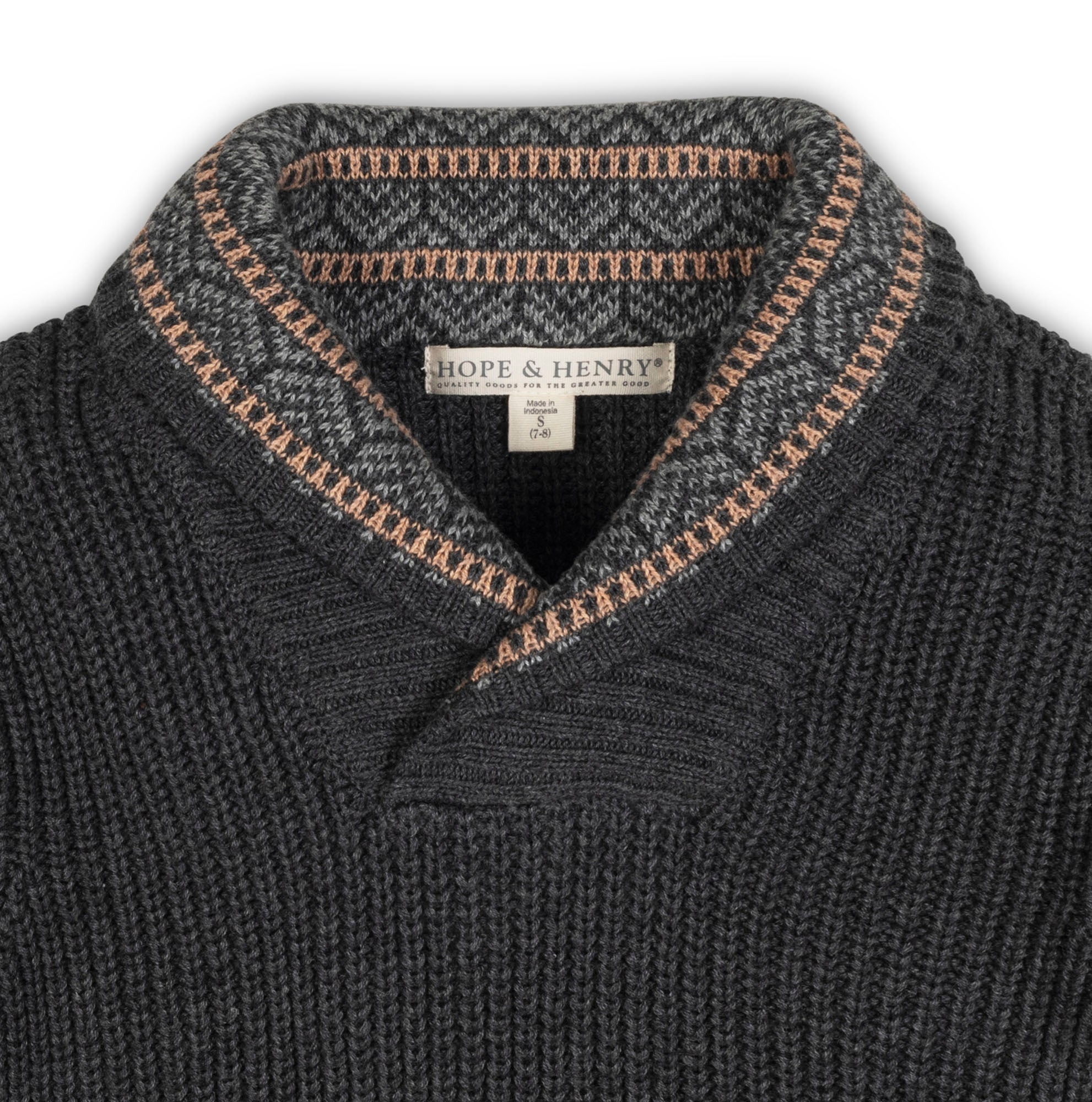 Organic Shawl Collar Sweater