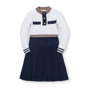 Organic Mock Neck Henley Sweater Dress
