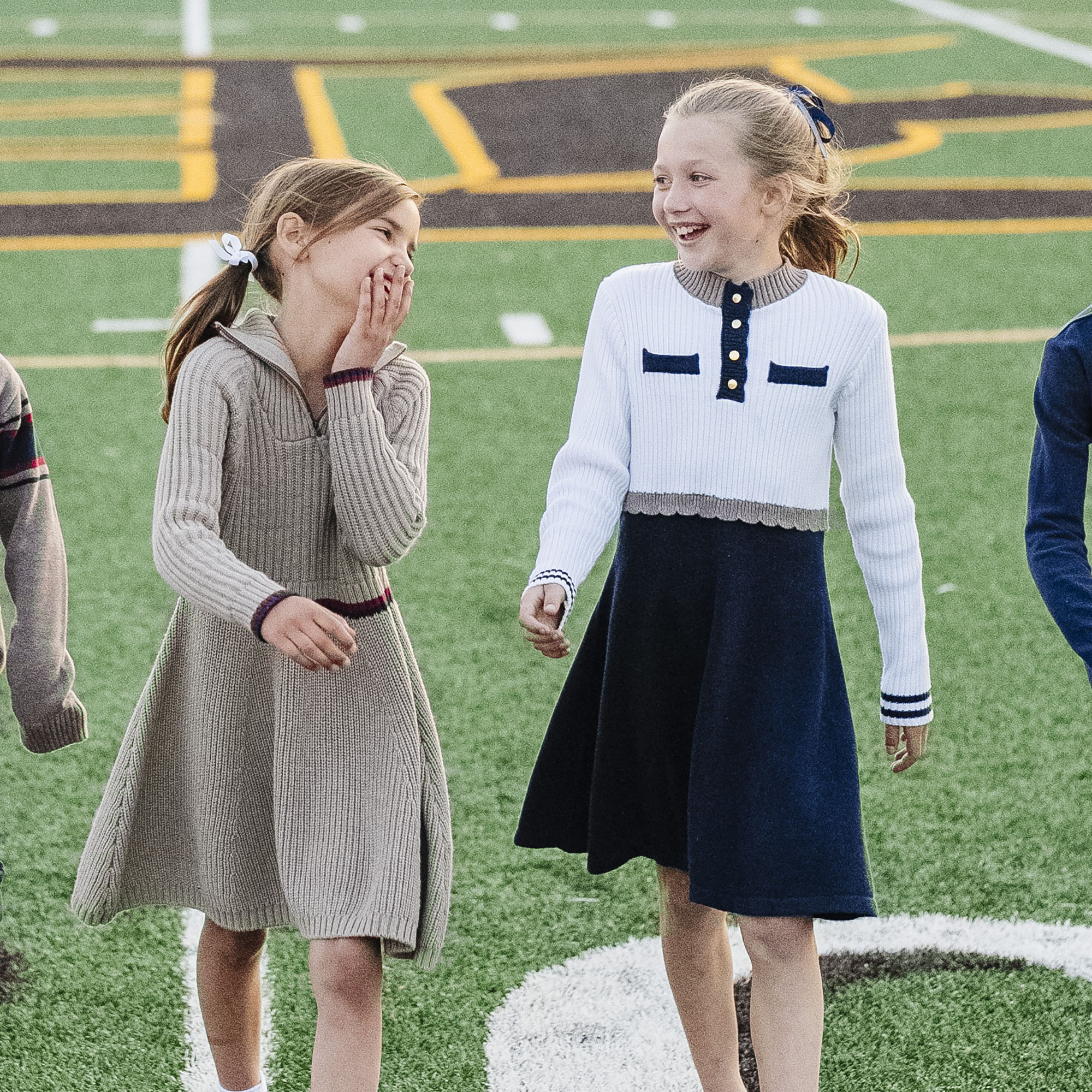 Organic Mock Neck Henley Sweater Dress