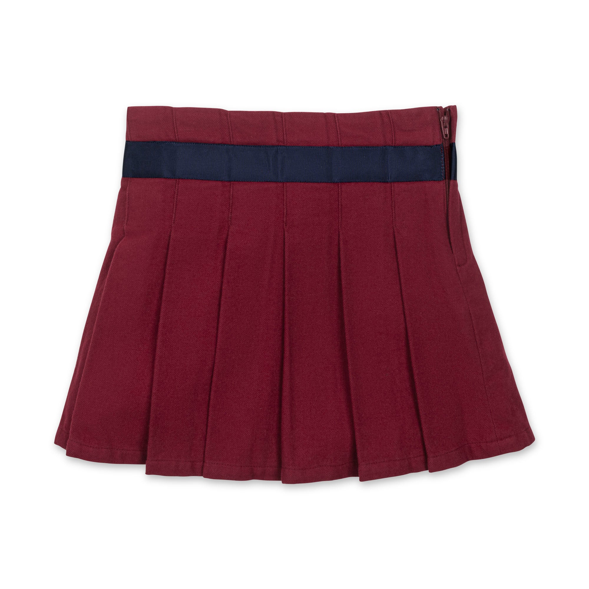 Organic Pleated Skirt With Bow
