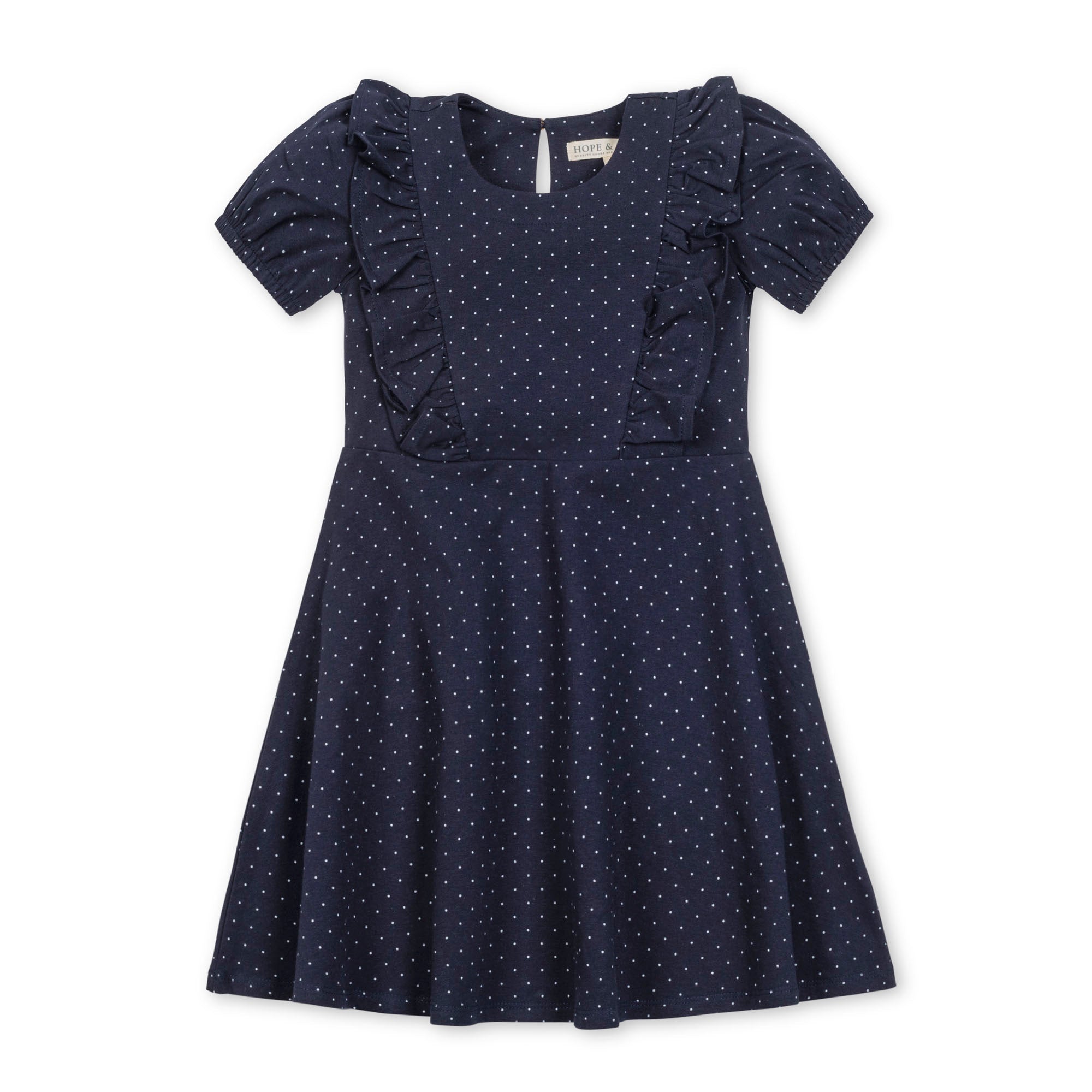 Organic Knit Ruffle Dress