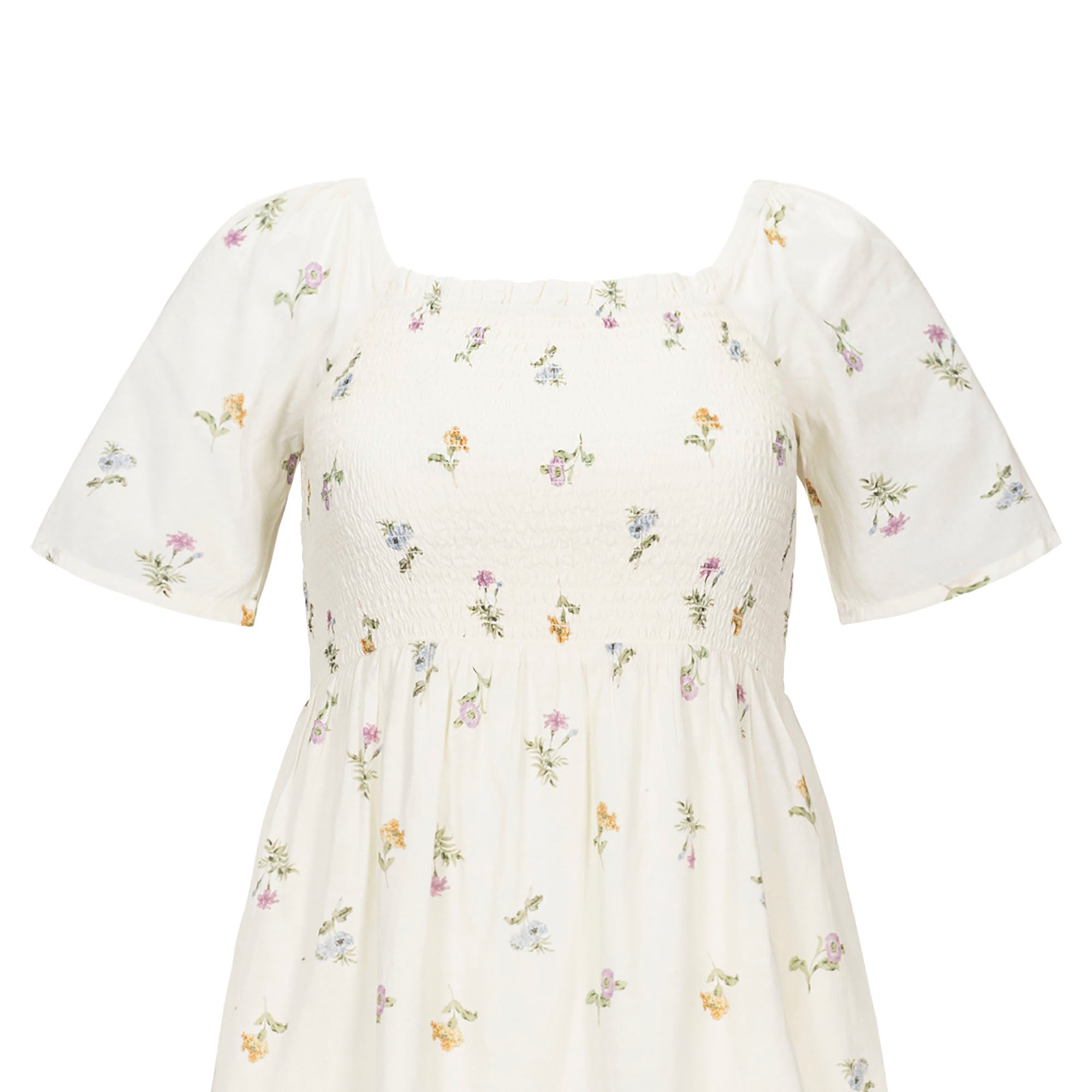 Organic Bell Sleeve Smocked Dress