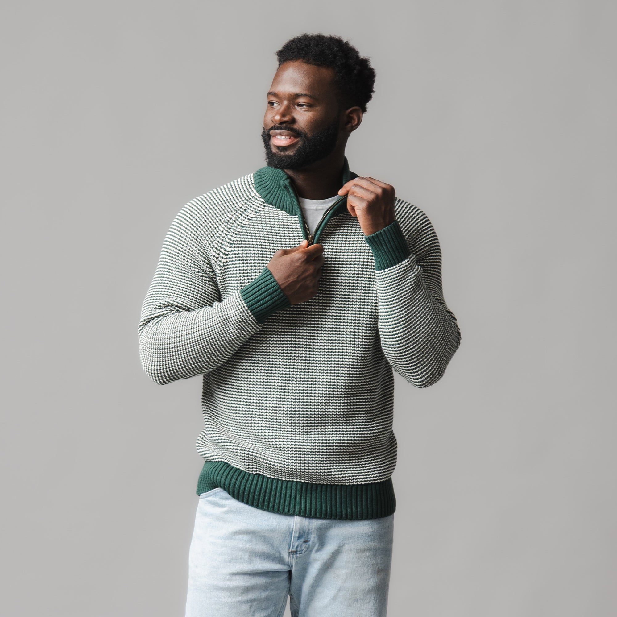 Organic Half Zip Pullover