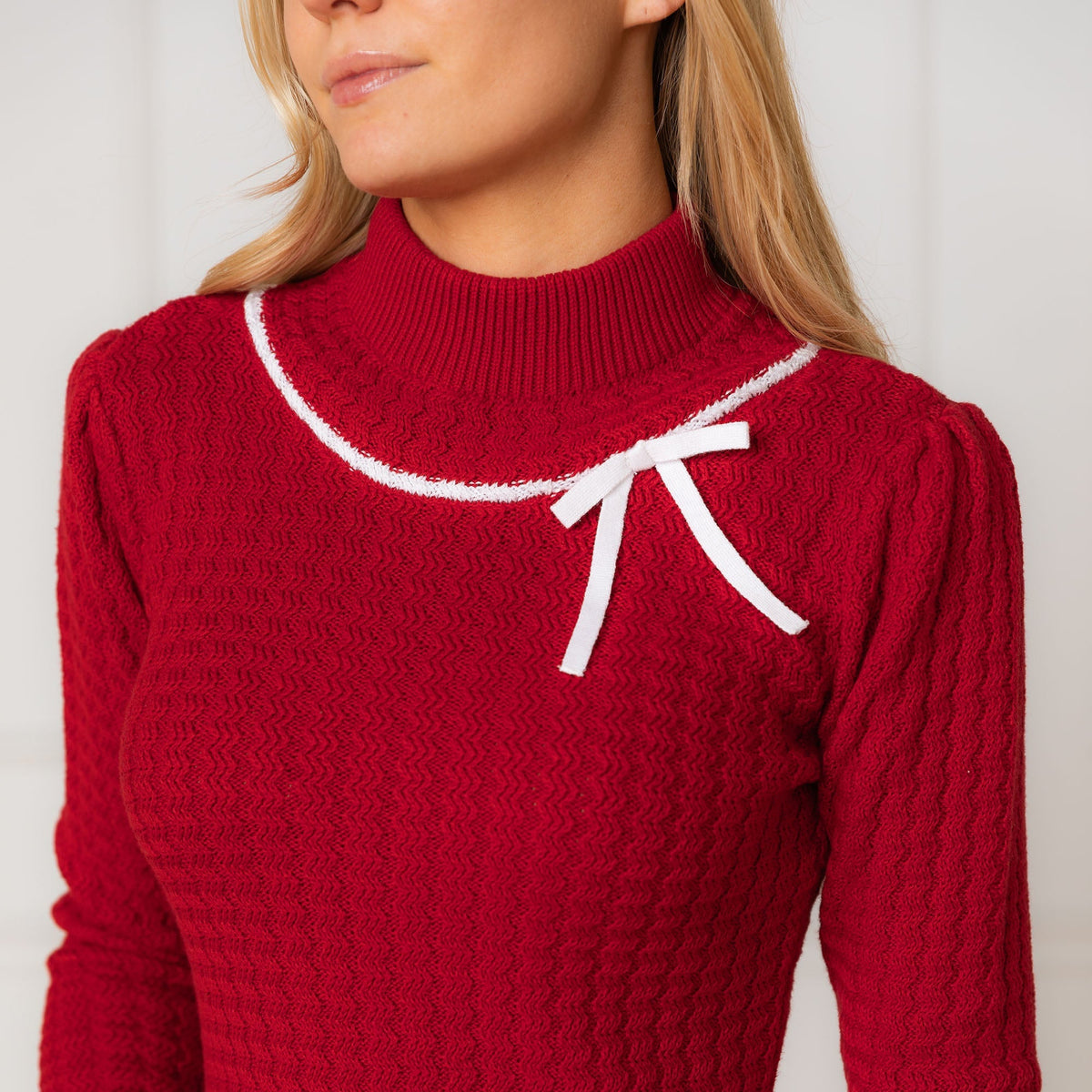 Organic Mock Neck Sweater Dress