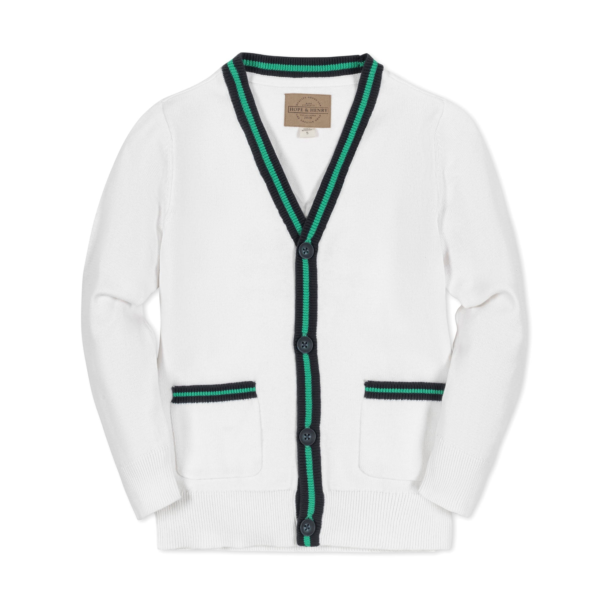 Organic Tipped Cardigan