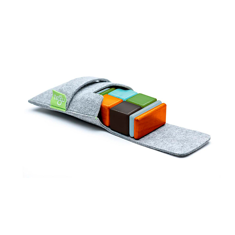 Original Pocket Pouch <br>magnetic Wooden Blocks <br>8 Pieces