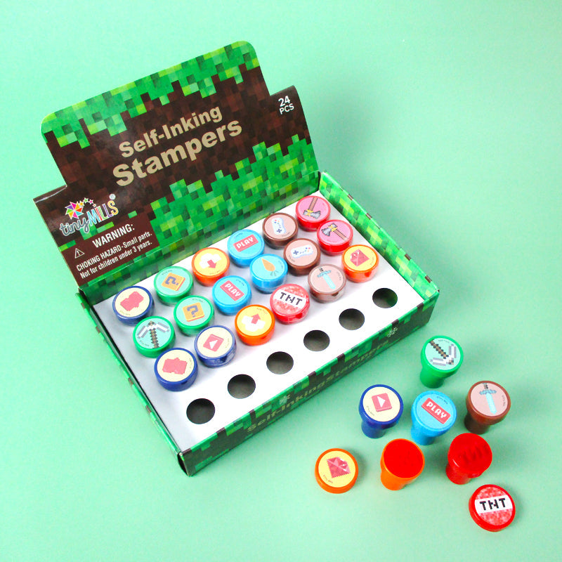 Pixel Miner Stampers For Kids