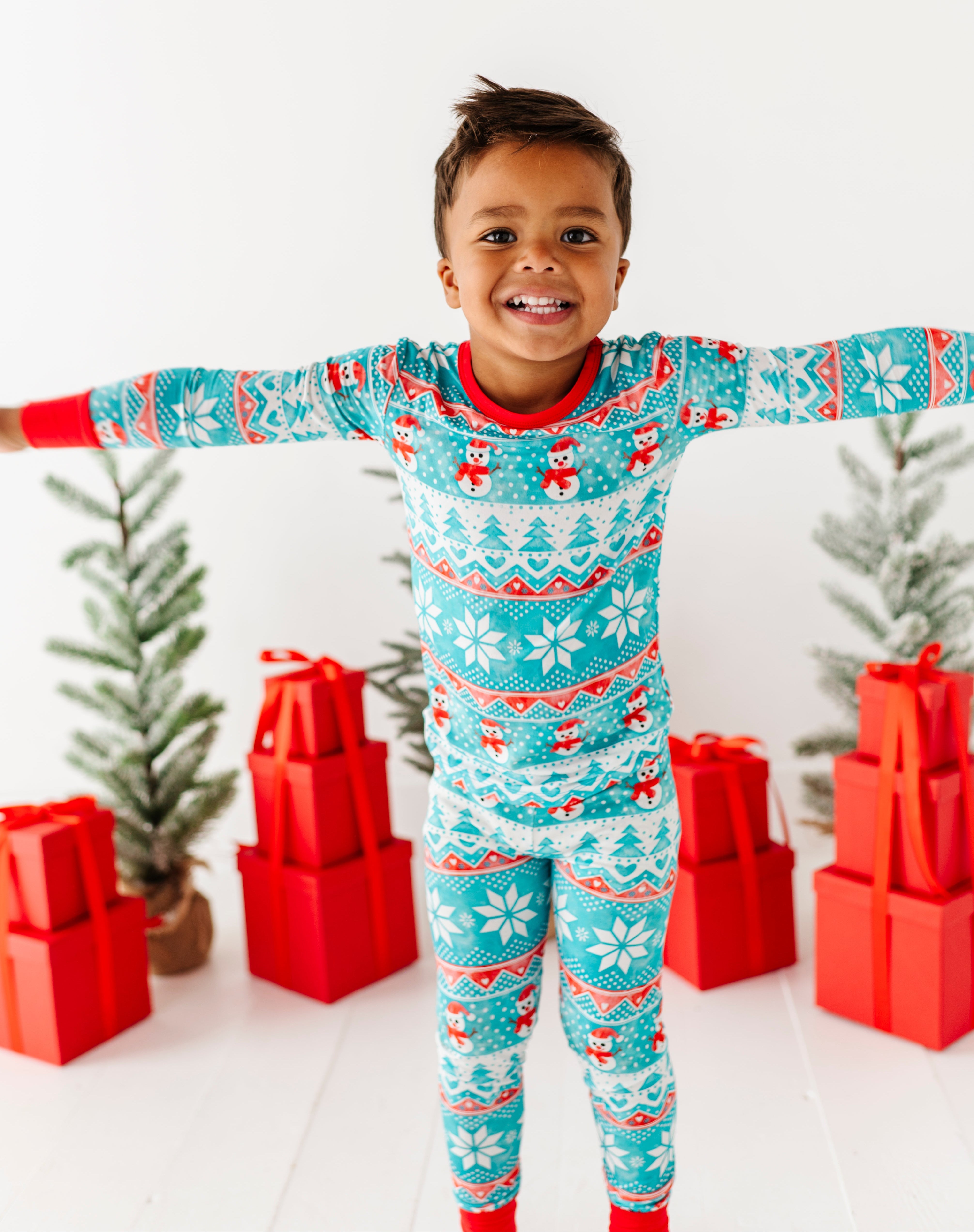 Frosty Fair Isle 2-piece Pajamas