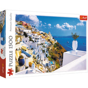 Red 1500 Piece Puzzle - Santorini, Greece / Wlodarczyk