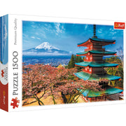 Red 1500 Piece Puzzle - Mount Fuji / Huber