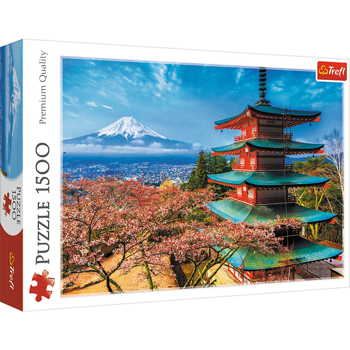 Red 1500 Piece Puzzle - Mount Fuji / Huber