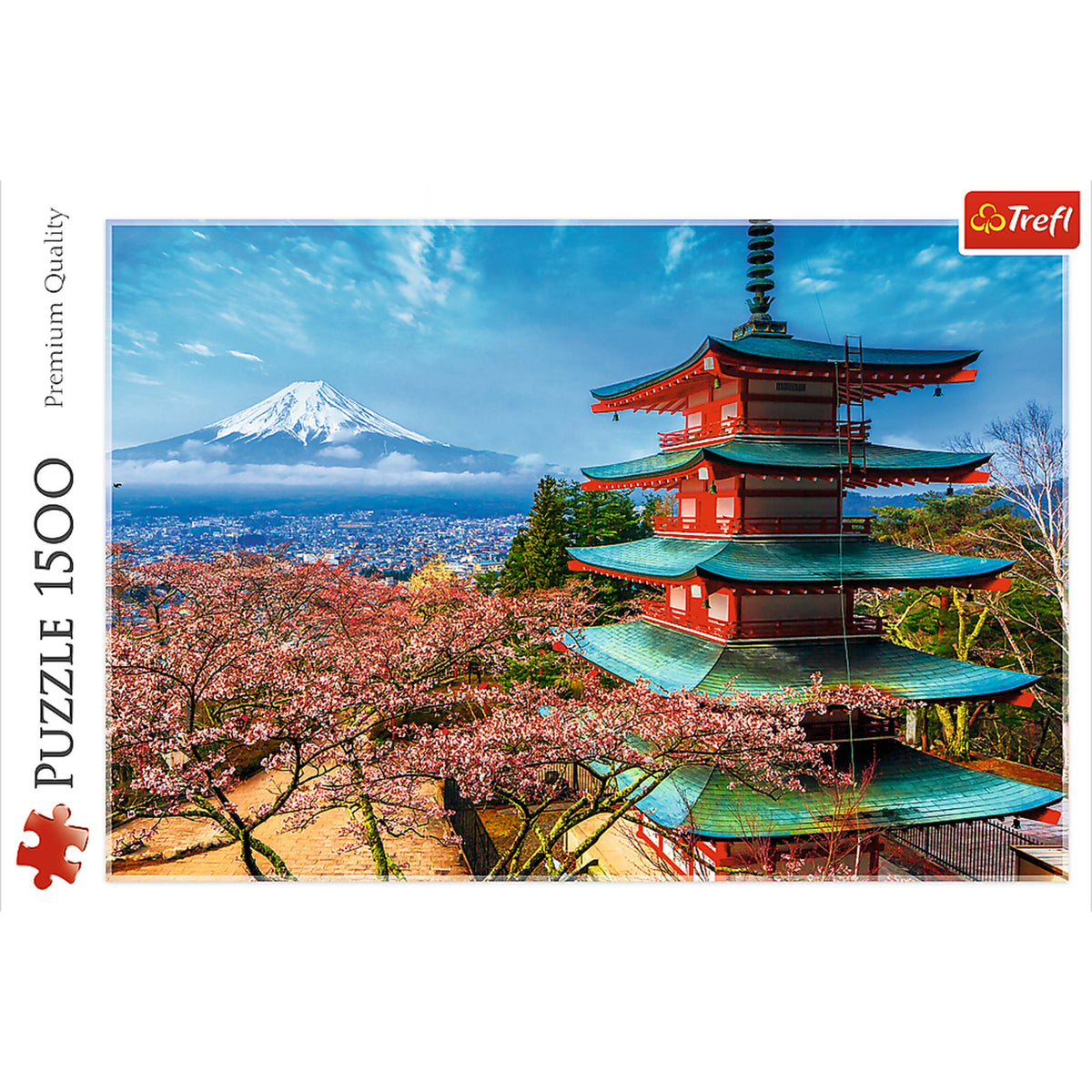 Red 1500 Piece Puzzle - Mount Fuji / Huber