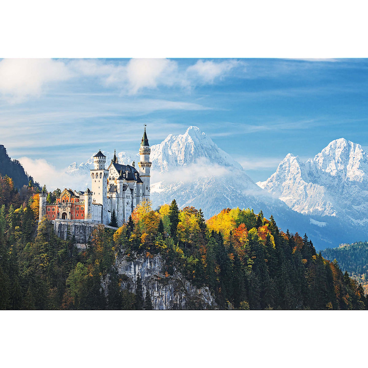Red Bawarian Alps 1500 Piece Puzzle