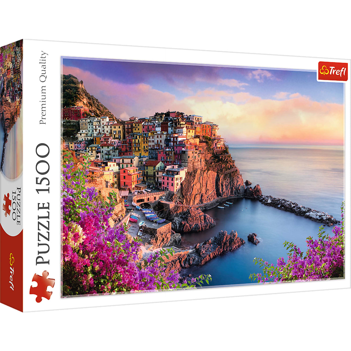 Red View Of Manarola 1500 Piece Puzzle