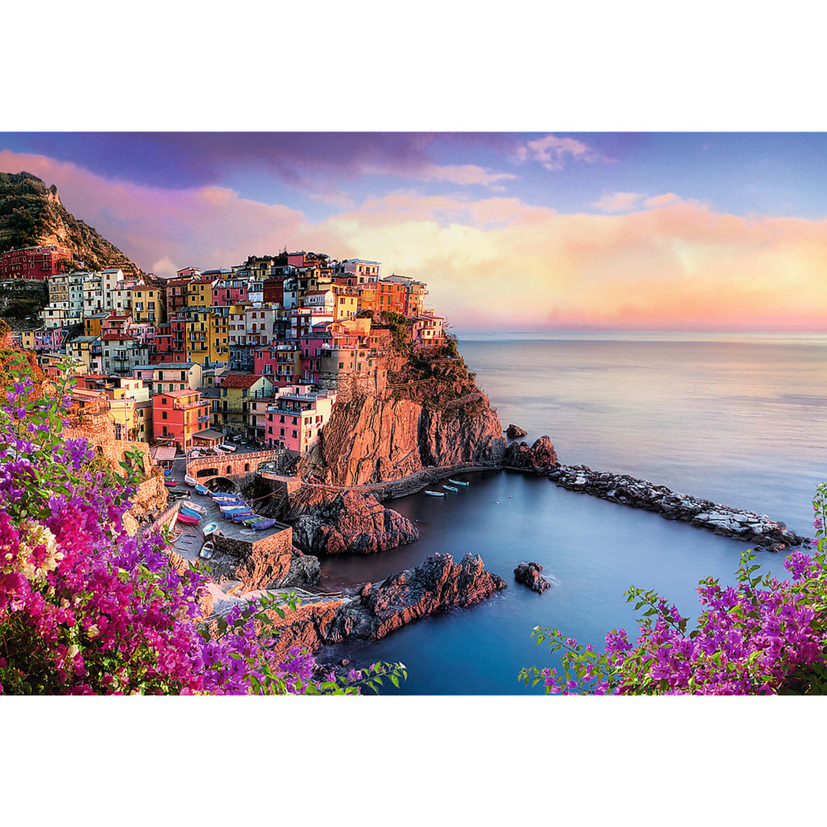 Red View Of Manarola 1500 Piece Puzzle