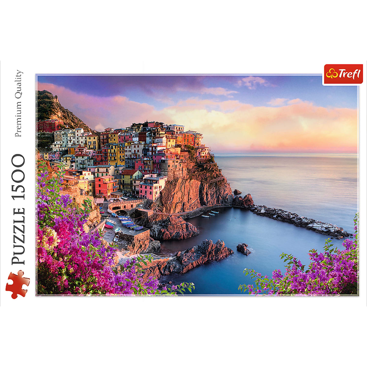 Red View Of Manarola 1500 Piece Puzzle