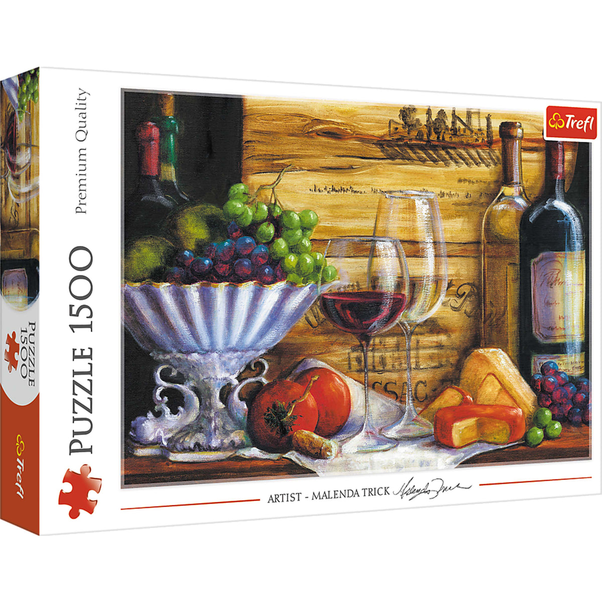 Red In The Vineyard 1500 Piece Puzzle