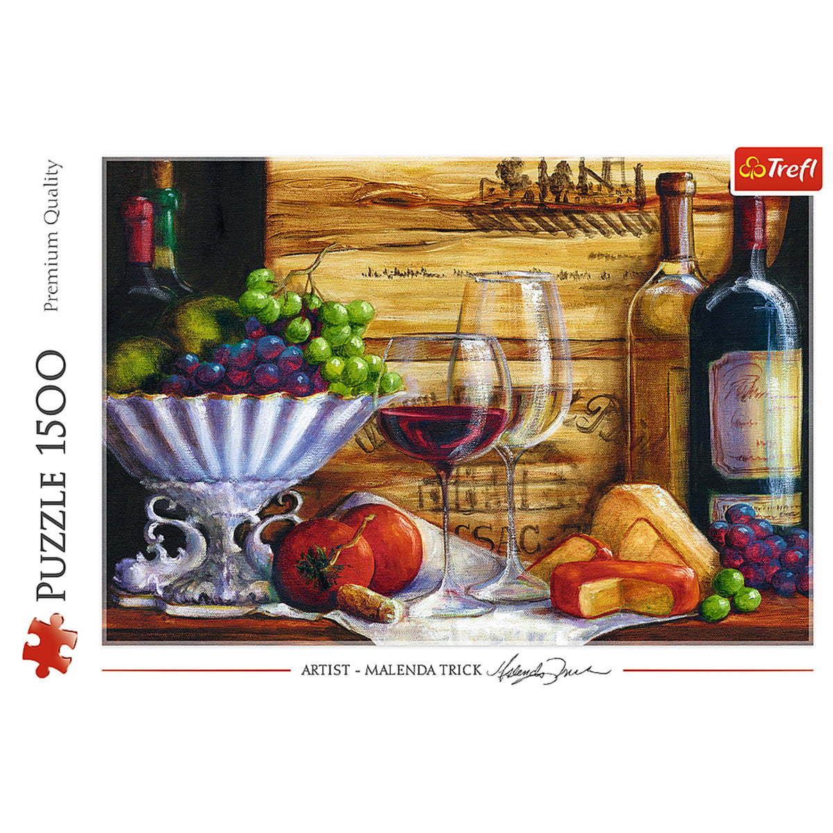 Red In The Vineyard 1500 Piece Puzzle