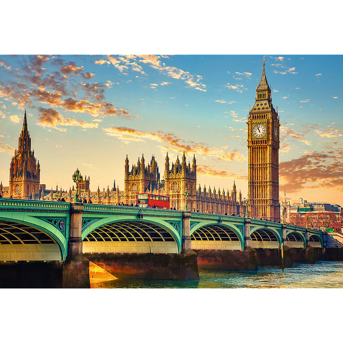 Red Puzzle London, United Kingdom 1500 Piece Puzzle
