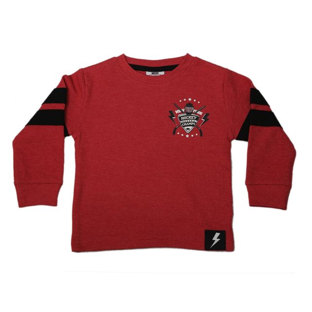 Kids Long Sleeve Thermal Tee - Hockey Champs