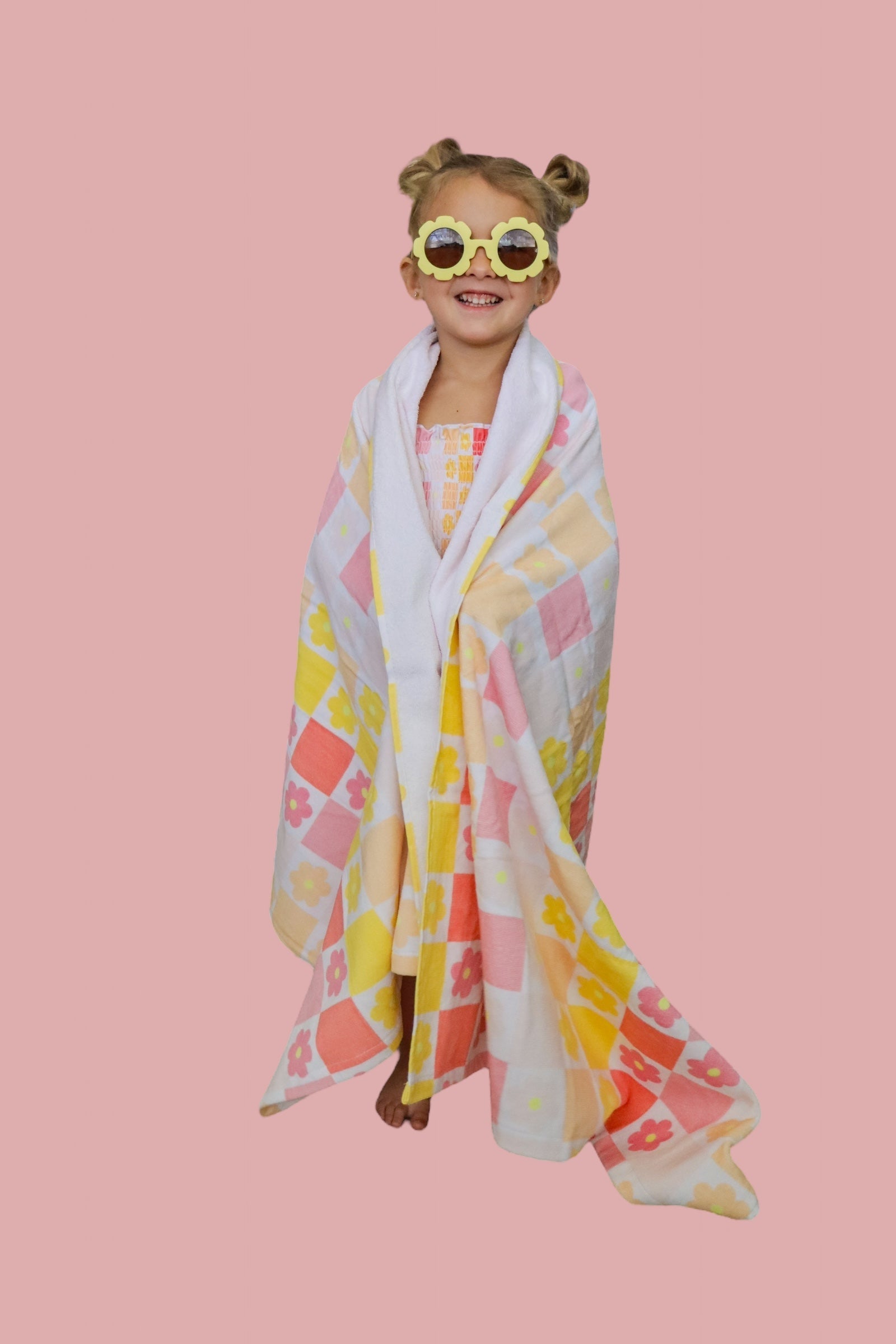Summer Sunset Checkers Dream Towel
