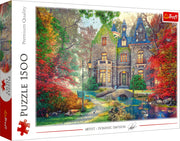 Red Autumn Mansion 1500 Piece Puzzle