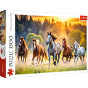 Red Wild Horses 1500 Piece Puzzle