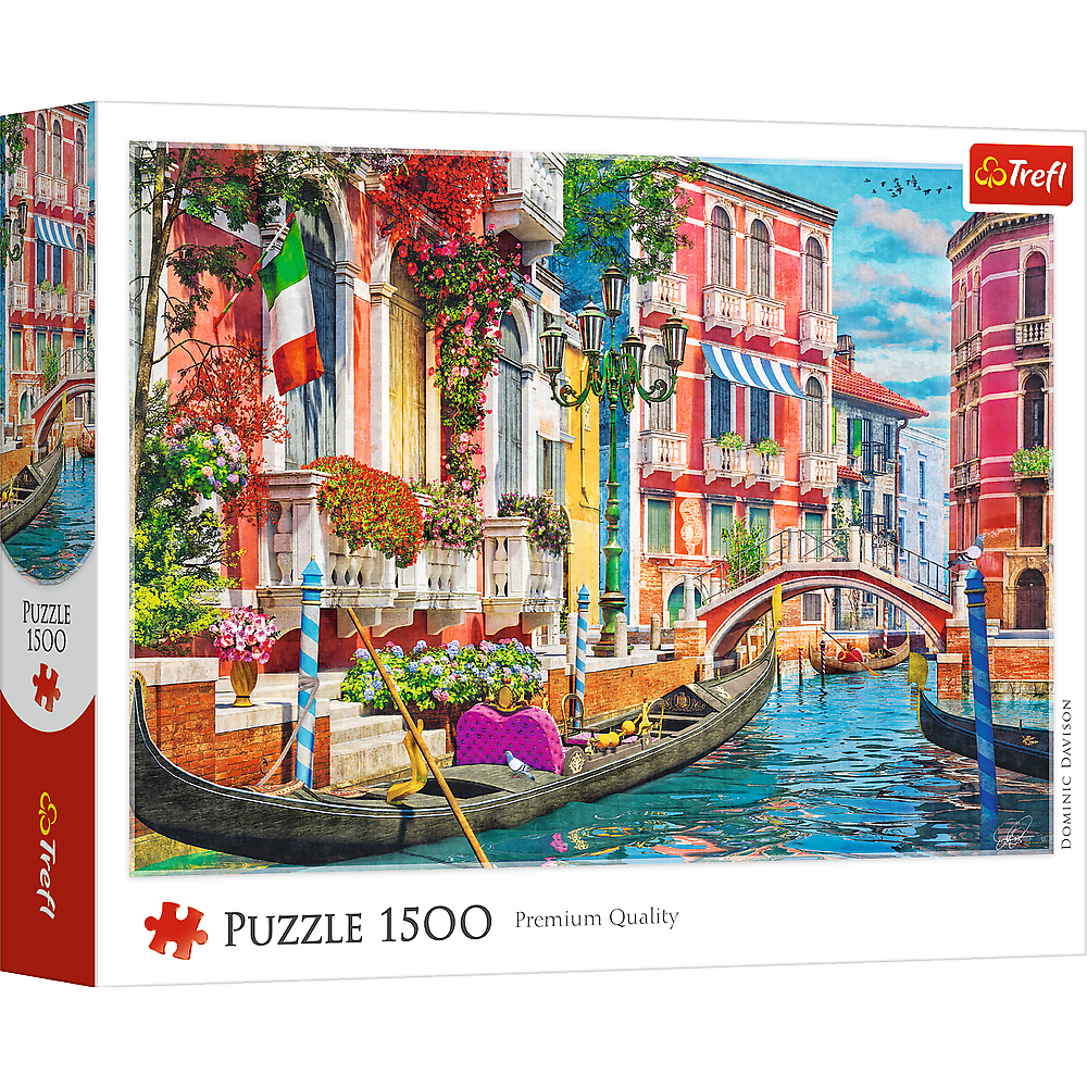 Red Summer Afternoon In Venice 1500 Piece Puzzle