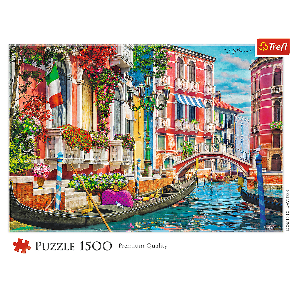Red Summer Afternoon In Venice 1500 Piece Puzzle