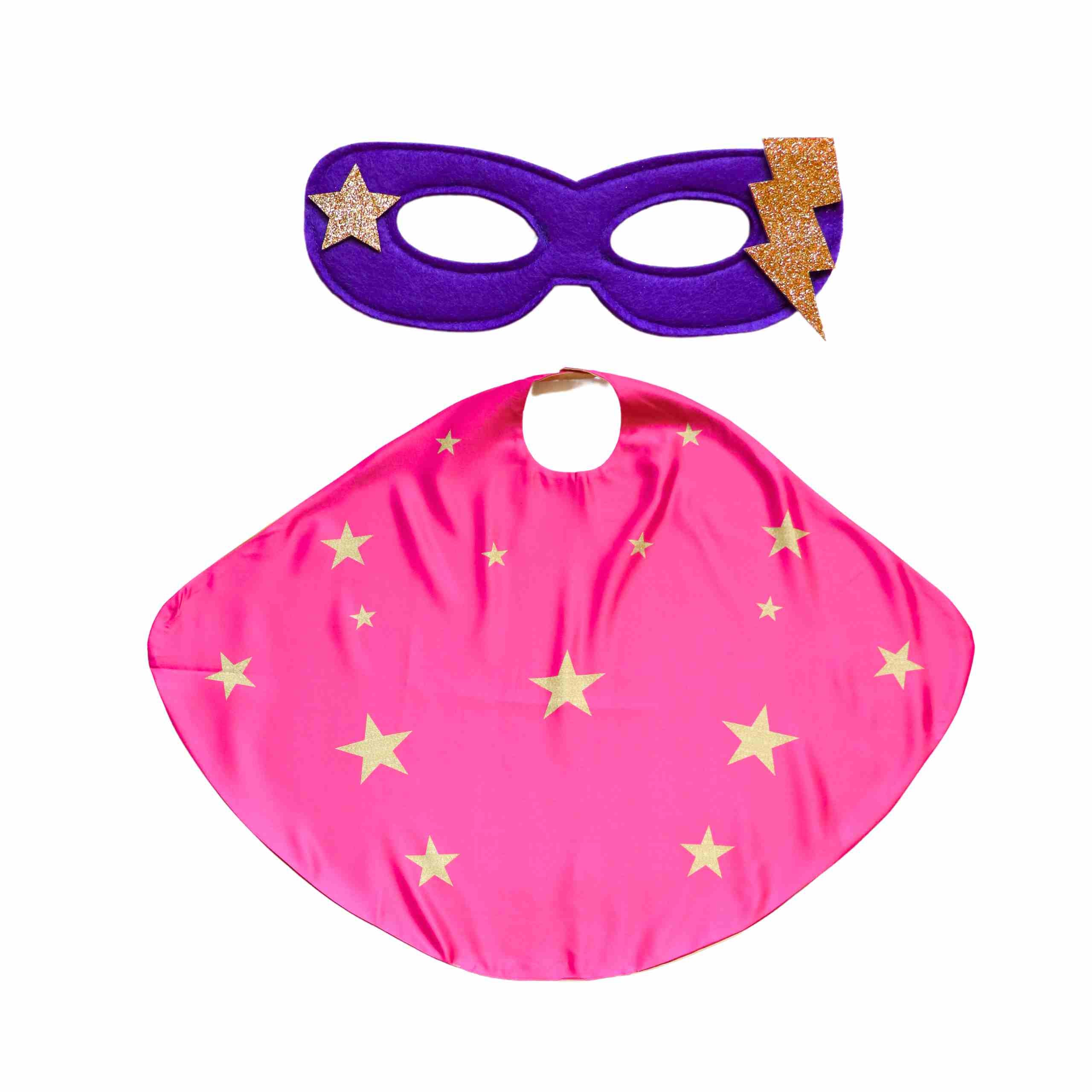 Superhero Star Costume Set, Pink