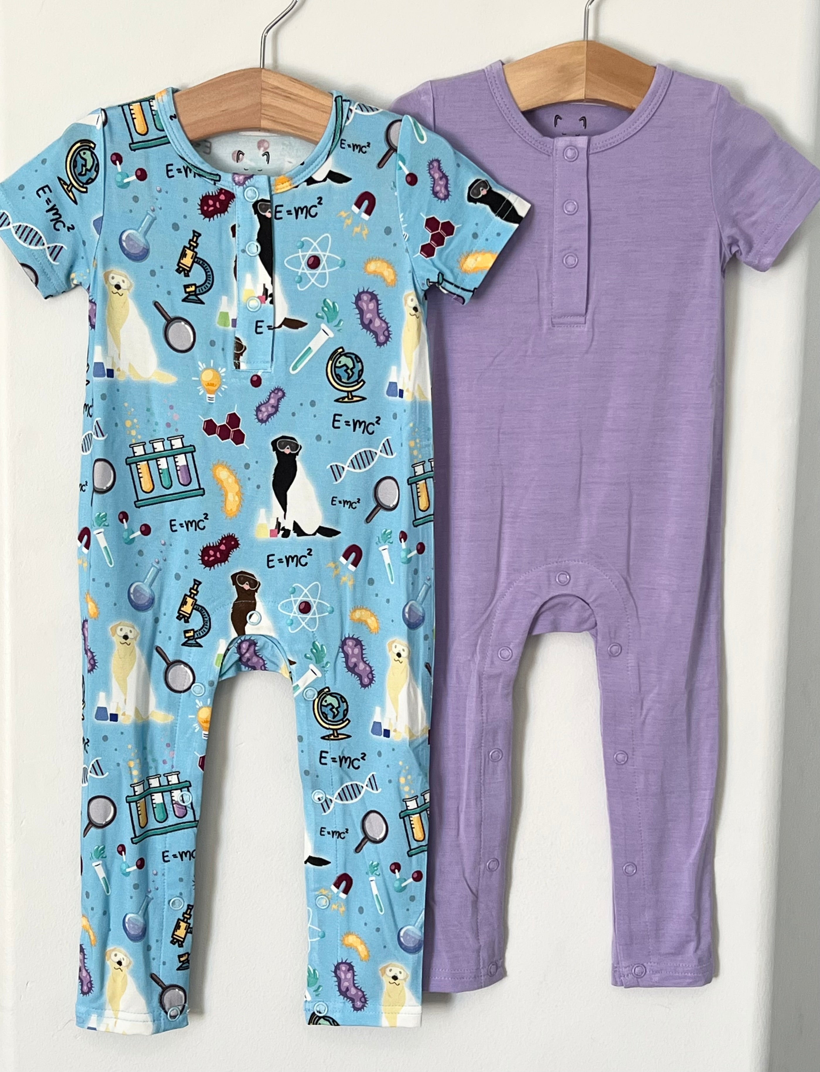 Orchid Purple Bamboo One Piece Snap Romper