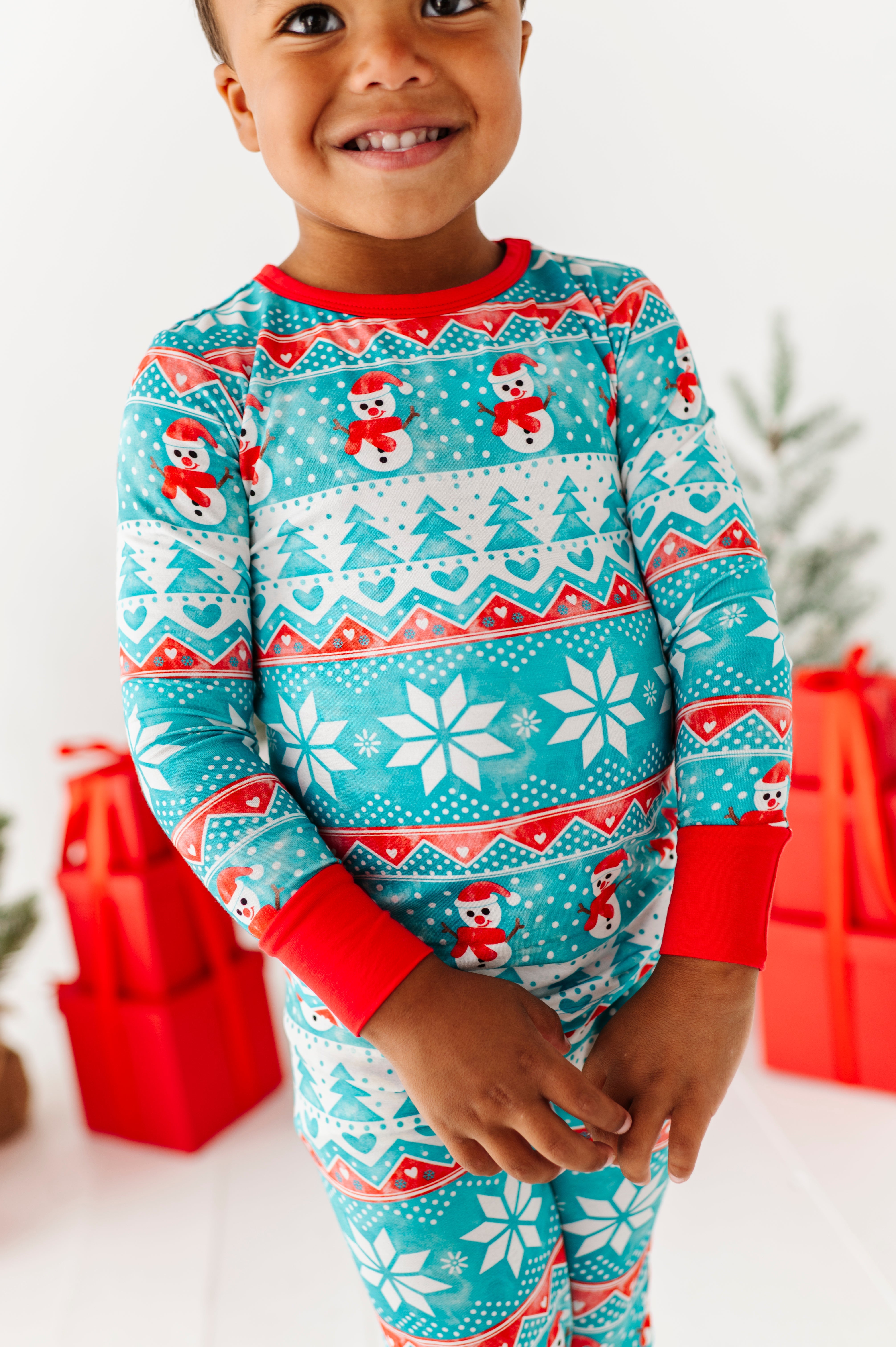 Frosty Fair Isle 2-piece Pajamas